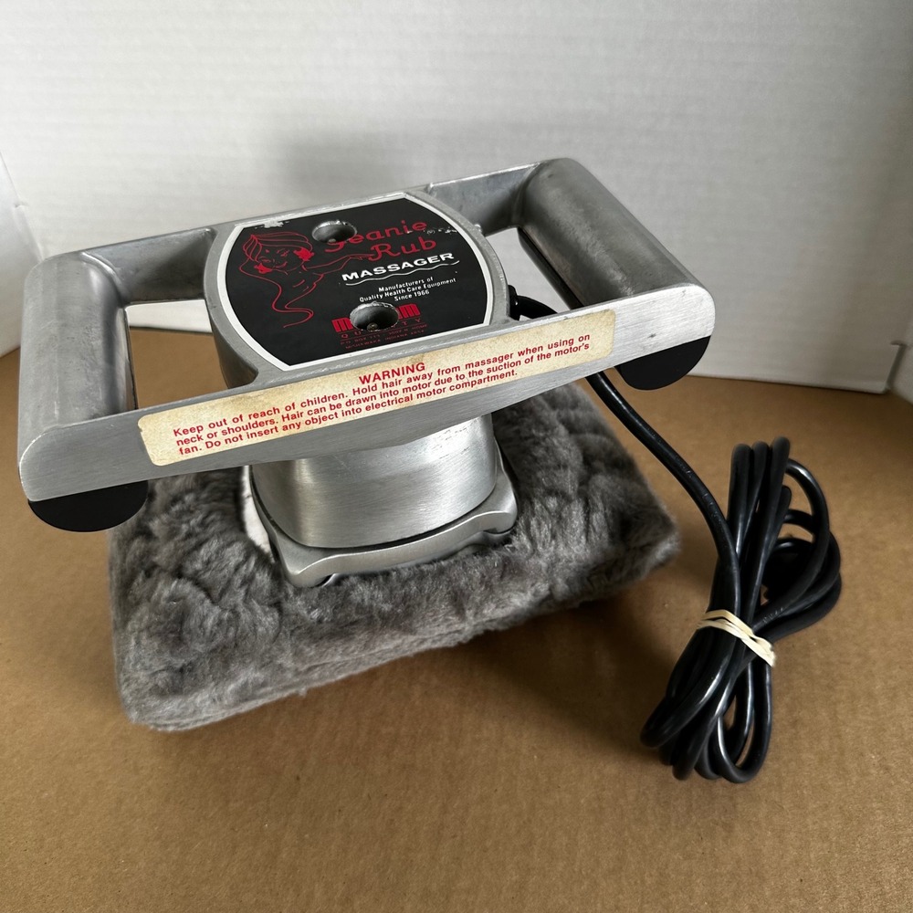 Morfam Jeanie Rub Massager Unisex OS Silver Good Vintage Orbital Muscle Tool